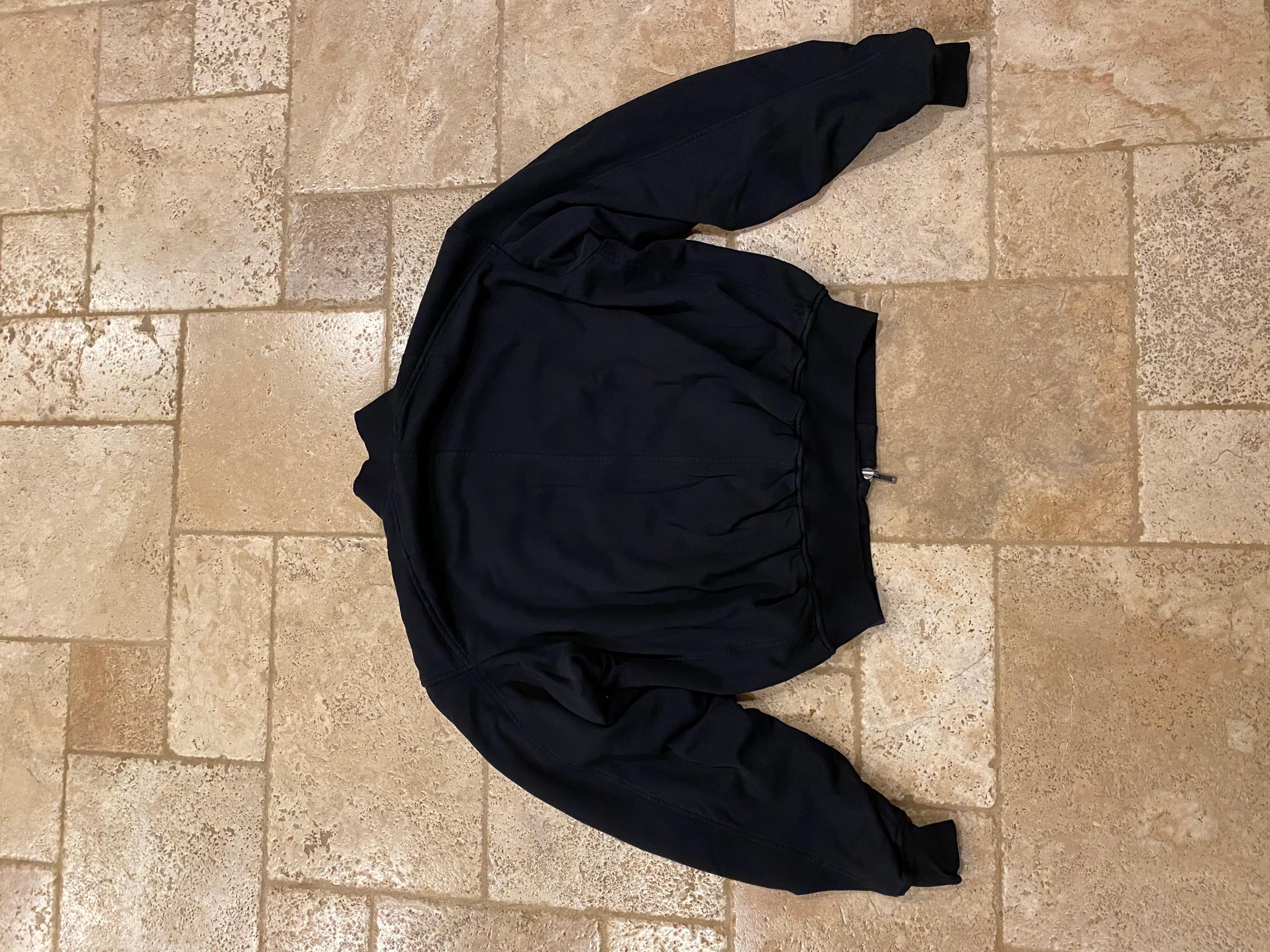 Haider Ackermann Gathered Bomber Perth Black 2020 size Medium For Sale 2