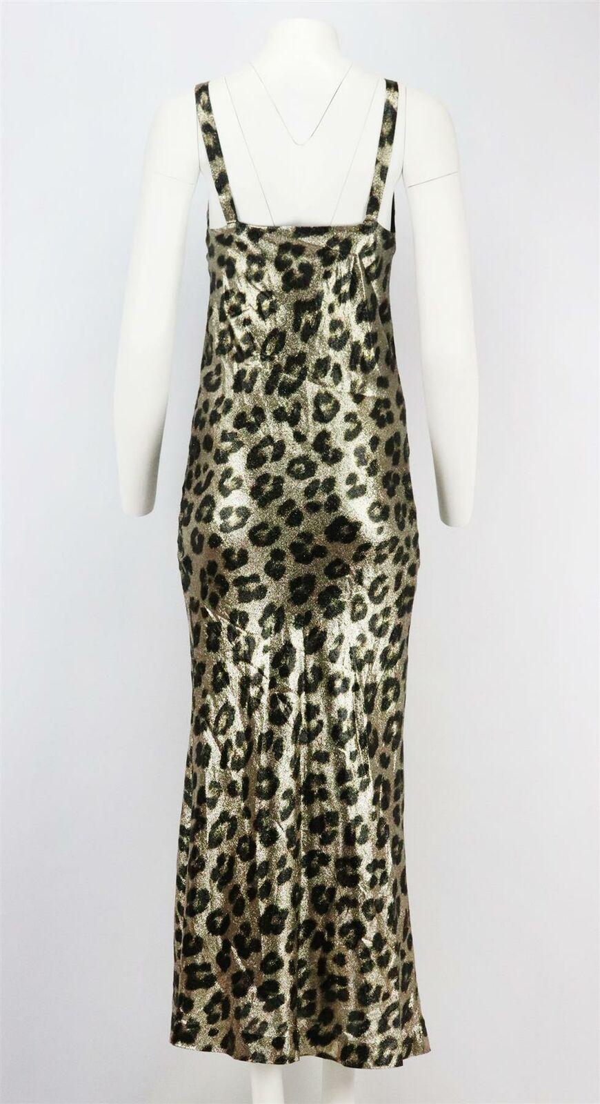 Brown Haider Ackermann Leopard Print Silk Blend Maxi Dress