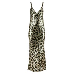 Haider Ackermann Leopard Print Silk Blend Maxi Dress