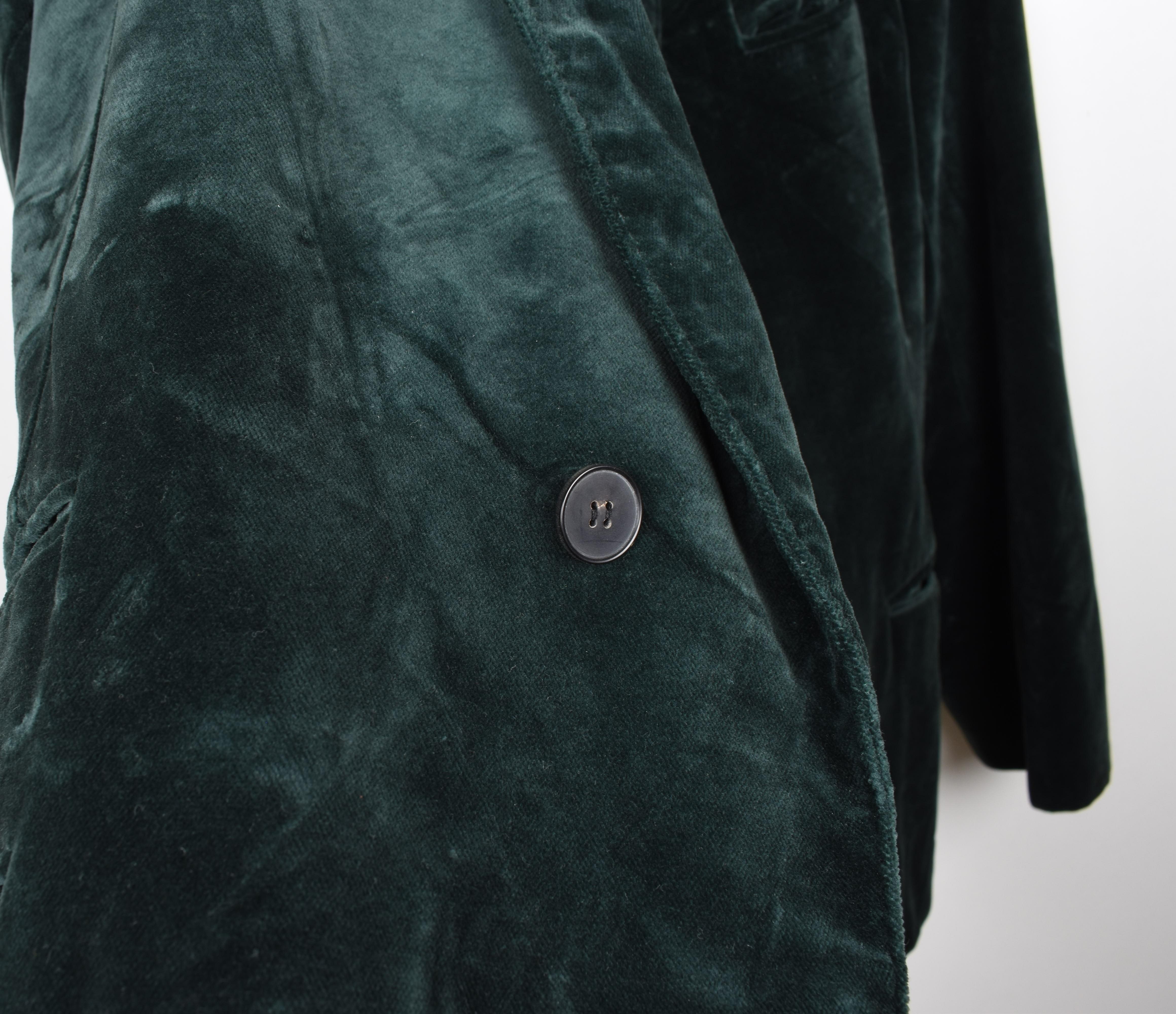 Haider Ackermann Men Jacket Velour One Button Blazer Size 54-L For Sale 5