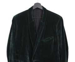 Haider Ackermann Herren Jacke Velour Ein-Knopf-Blazer Größe 54-L