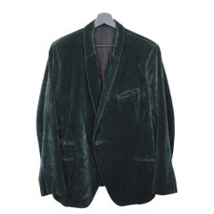 Haider Ackermann Men Jacket Velour One Button Blazer Size 54-L