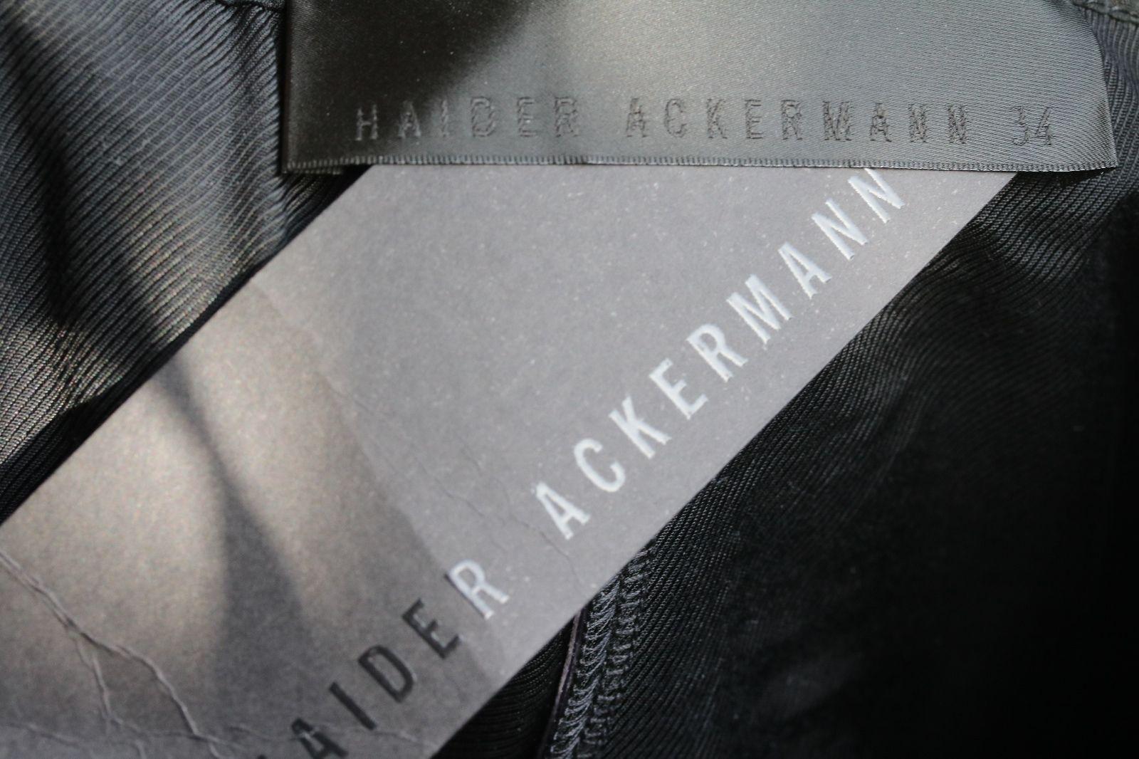 Women's Haider Ackermann Metallic and Matte Leather Skinny Pants