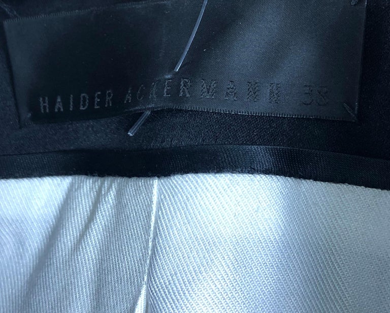 Haider Ackermann Navy and Black Tuxedo Blazer Jacket Size 38 For Sale ...