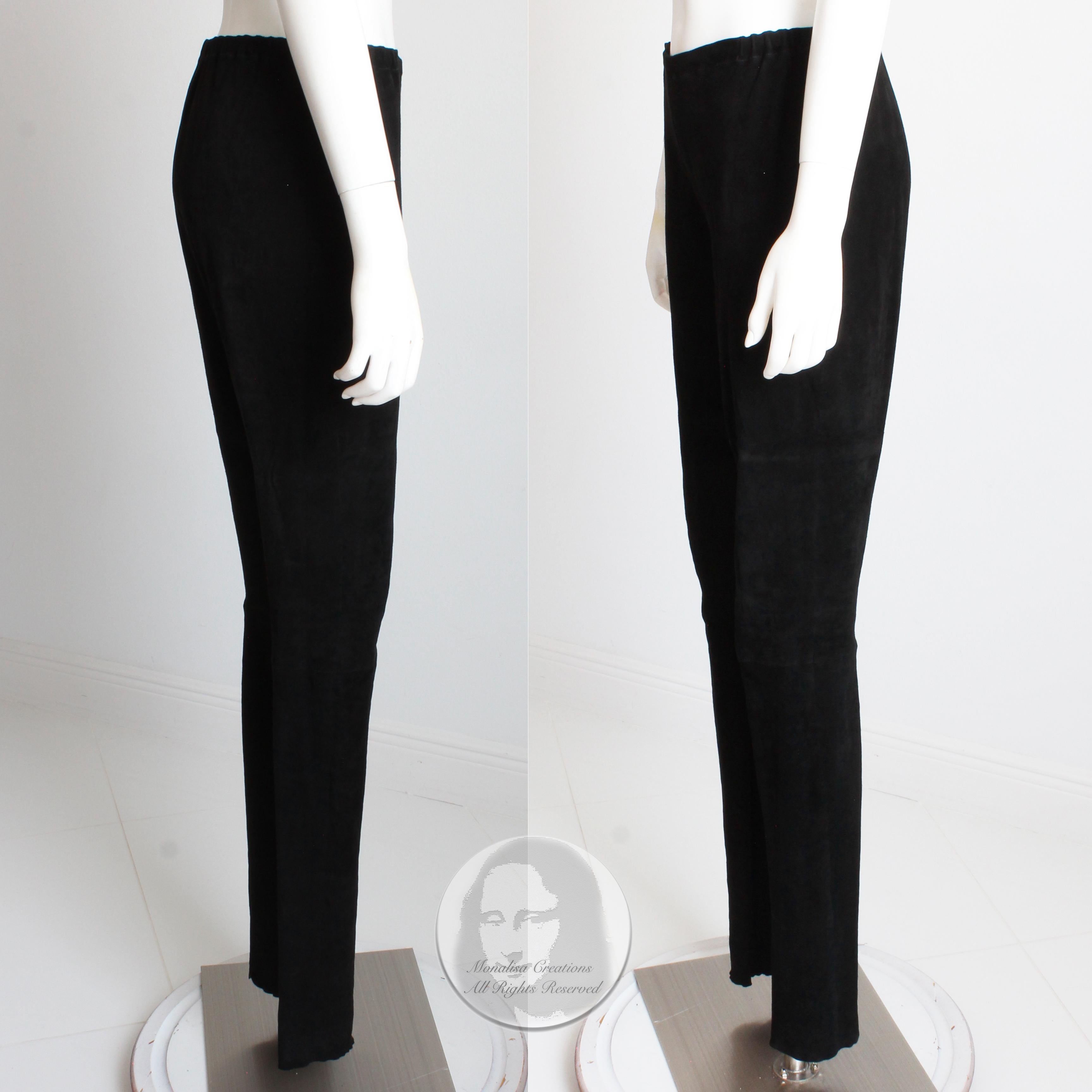 Haider Ackermann Pants Skinny Stretch Suede Leather Leggings 2009 Collection 2