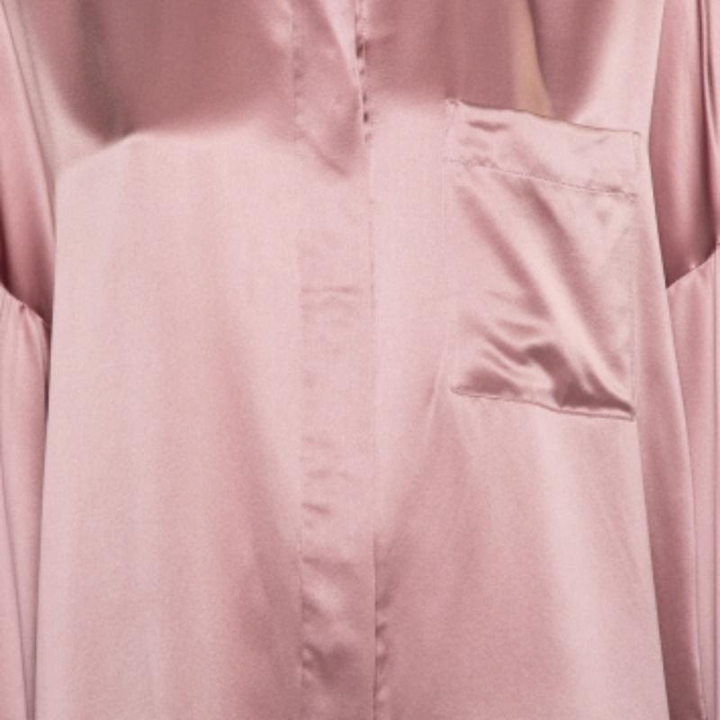 This Haider Ackermann top combines sophistication & sleek design to deliver a versatile creation. This elegant pink top is the contemporary hip thing you can include in your collection. Cut from satin, this posh top is fine for an evening soiree.