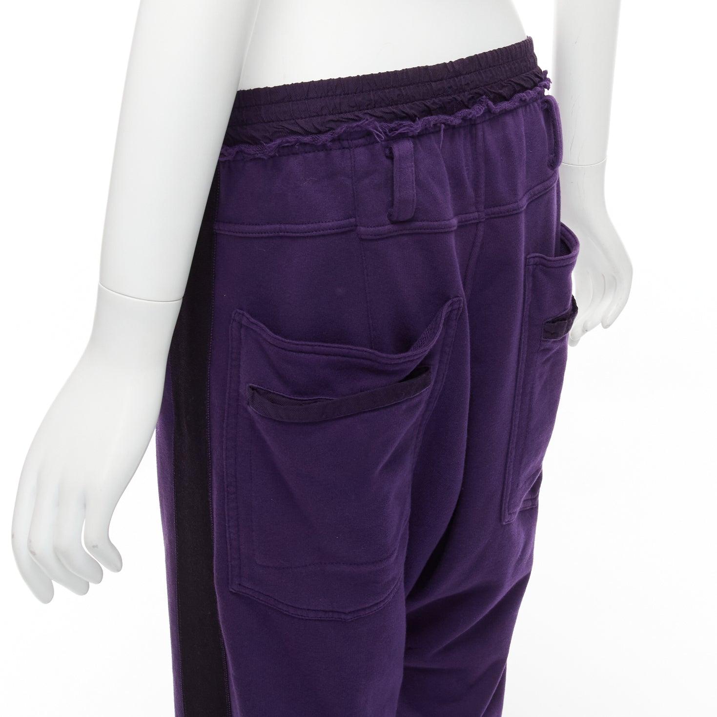 HAIDER ACKERMANN purple 100% washed cotton black trimmed darted joggers S
Reference: CNLE/A00273
Brand: Haider Ackermann
Material: Cotton
Color: Purple, Black
Pattern: Solid
Closure: Elasticated
Extra Details: Trimmed double layer pockets. at back