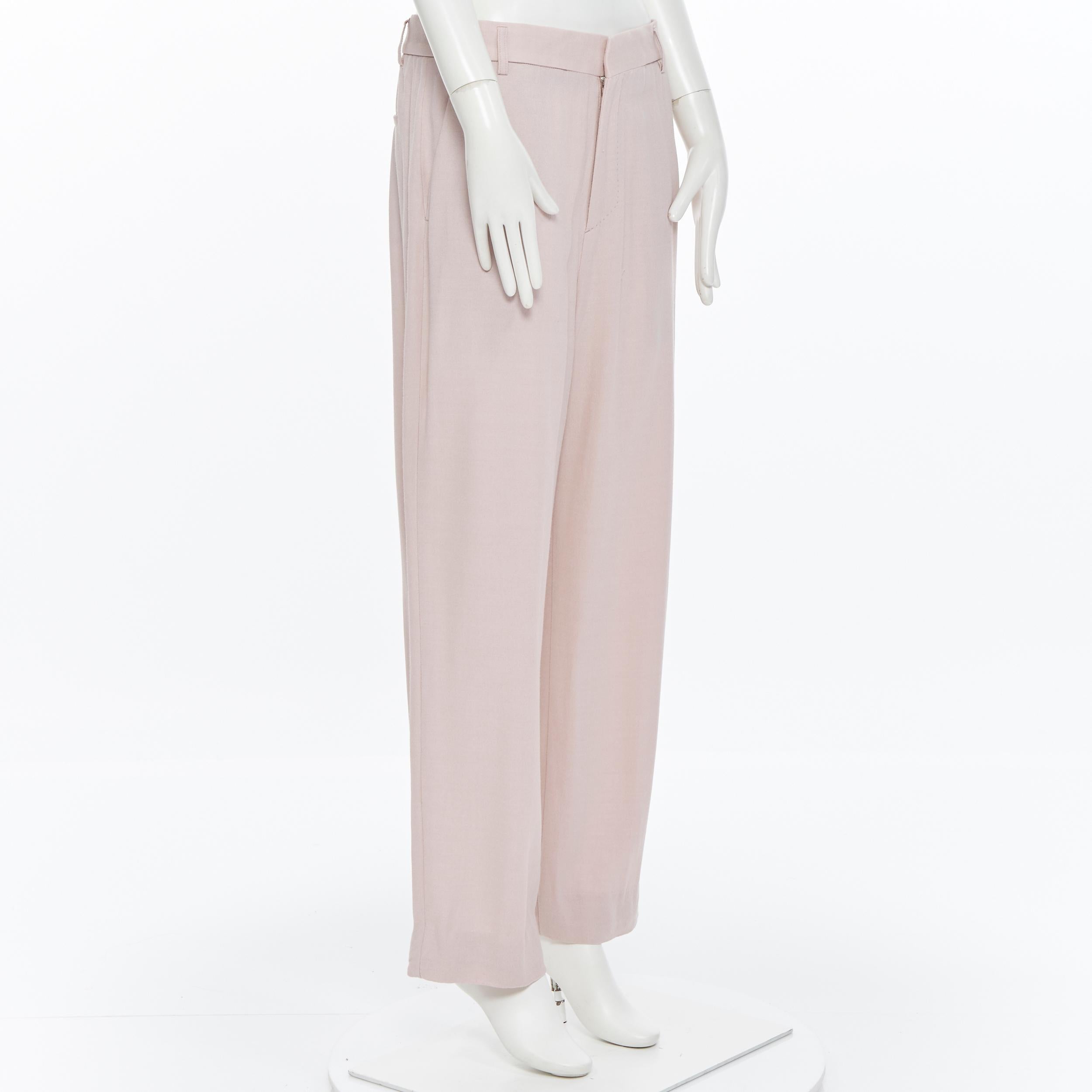 blush pink trousers