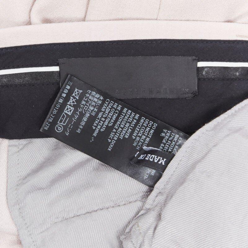 HAIDER ACKERMANN rayon  wool blush pink wide leg trousers FR38 For Sale 3