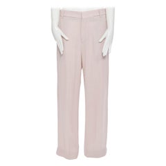 HAIDER ACKERMANN rayonne  Pantalon large rose blush en laine FR38