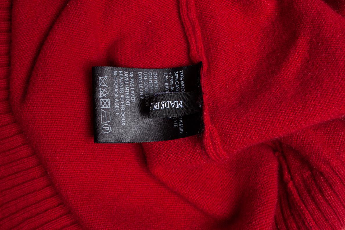 Women's Haider Ackermann, red oversized sweater For Sale