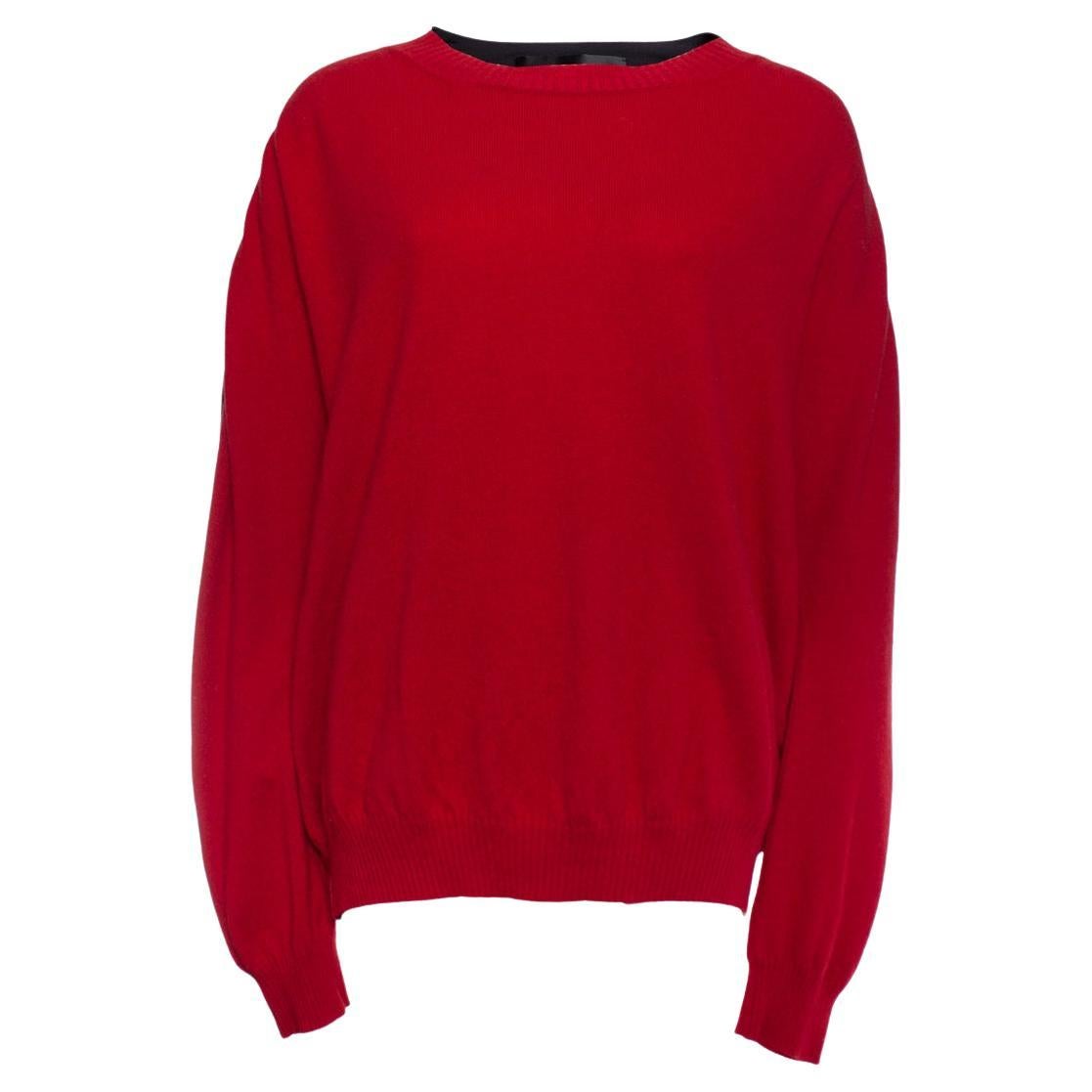 Haider Ackermann, red oversized sweater For Sale
