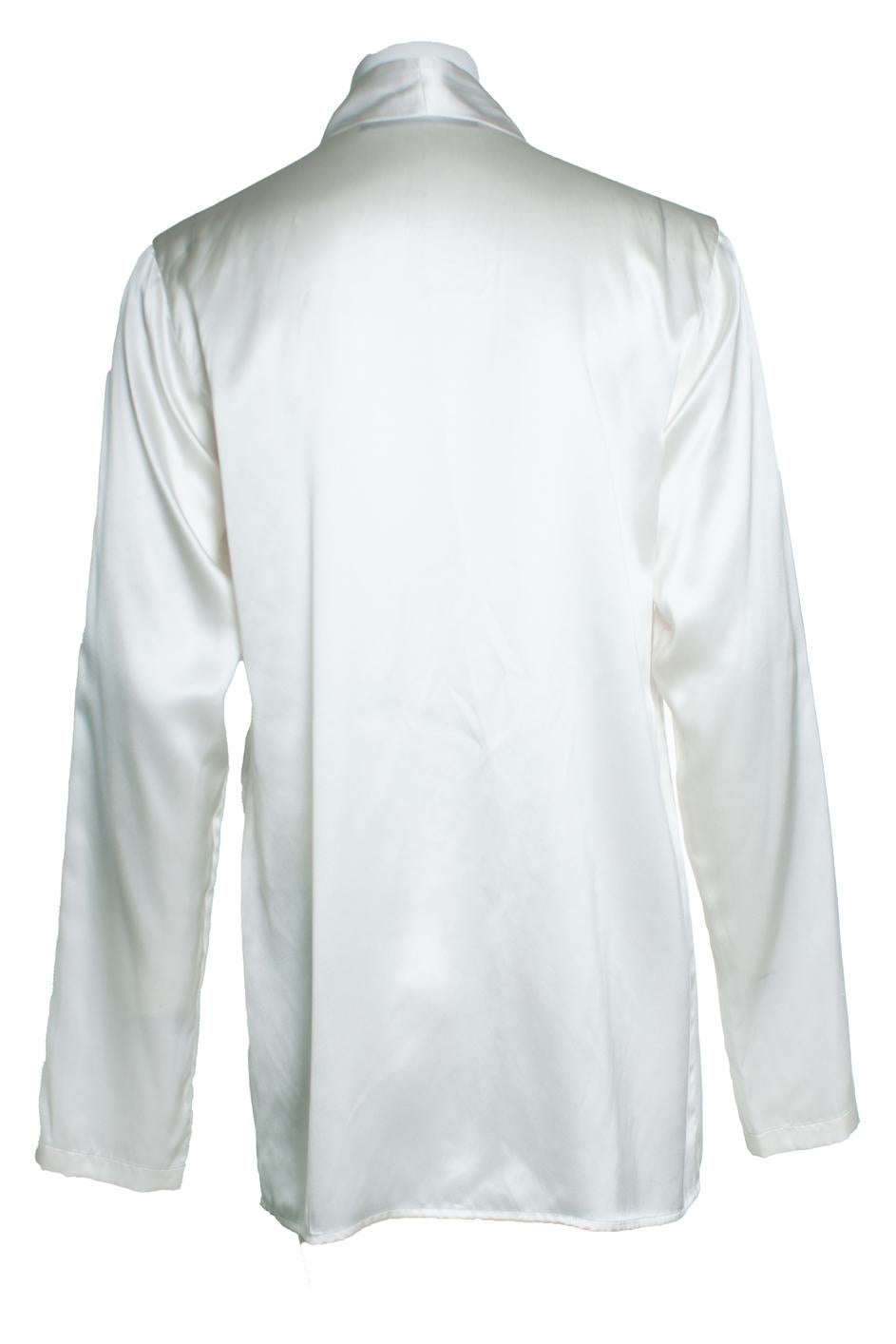 Gray Haider Ackermann, Silk blouse in ecru