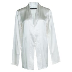 Haider Ackermann, Silk blouse in ecru