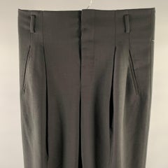 HAIDER ACKERMANN Size 32 Black Wool Pleated Dress Pants