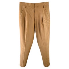 HAIDER ACKERMANN Size 32 Brown Wool Blend Cropped Casual Pants