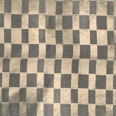 Haider Ackermann Taglia 32 Pantaloni casual in lino e seta a scacchi, color oliva.