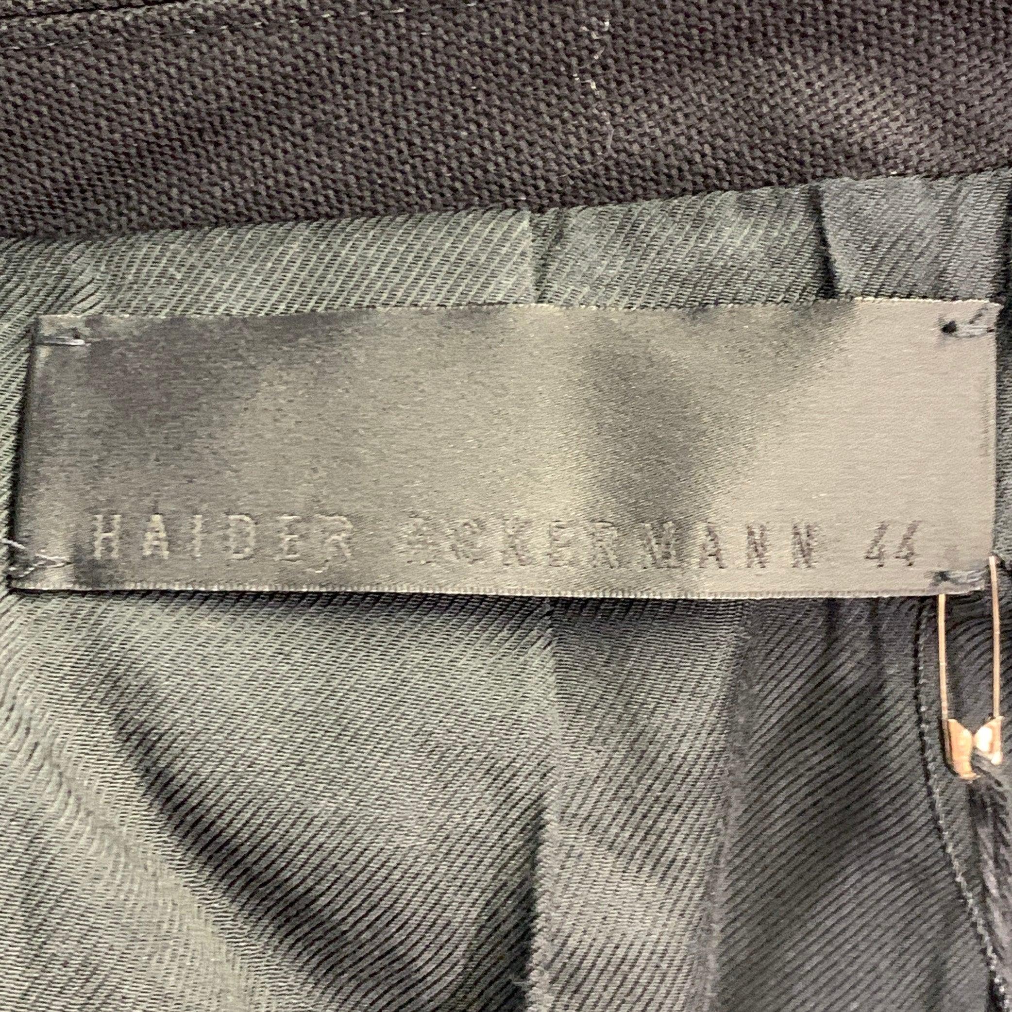 HAIDER ACKERMANN Size 34 Black White Gold Textured Geometric Tuxedo Sport Coat For Sale 2