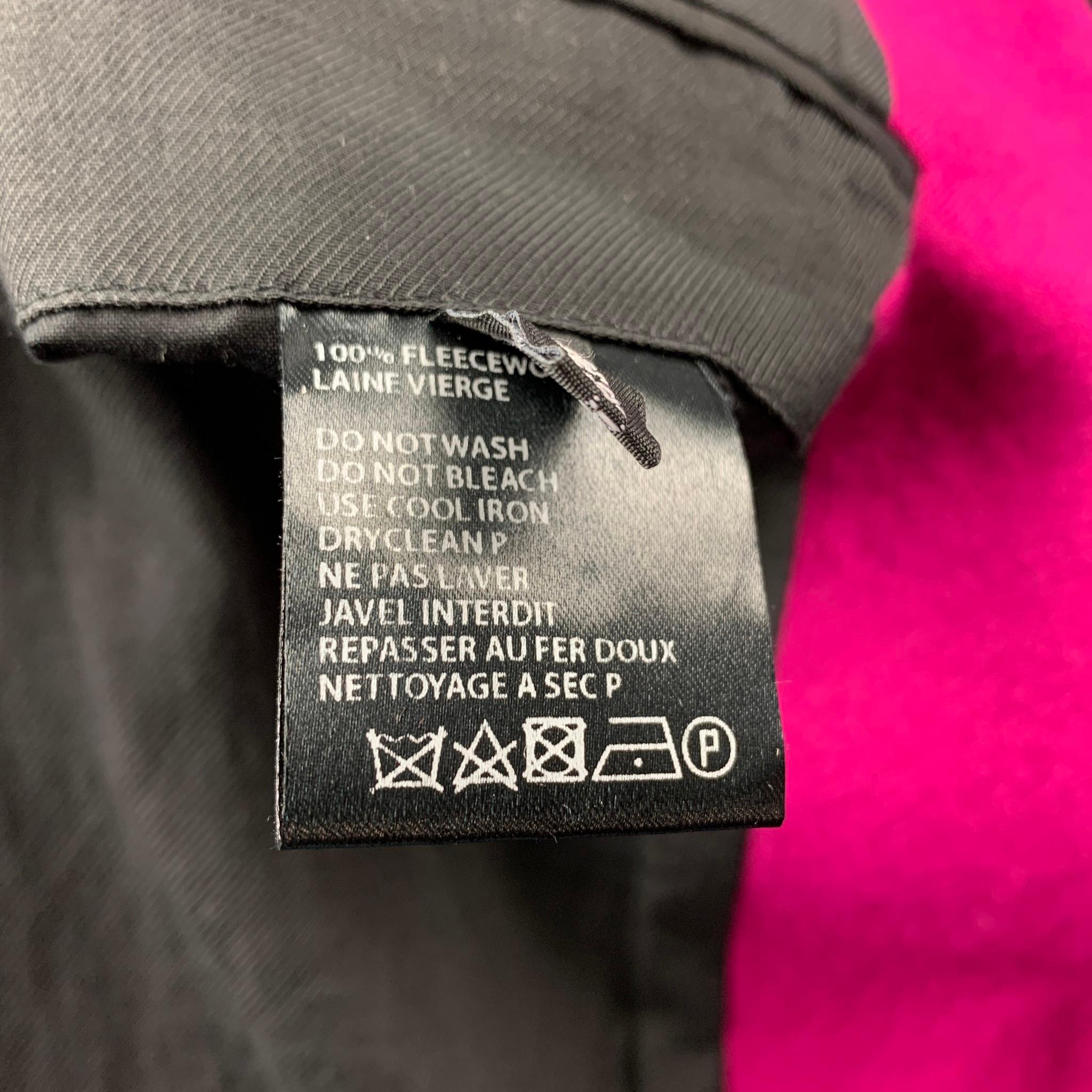 HAIDER ACKERMANN Size 42 Raspberry Wool Notch Lapel Suit In Good Condition In San Francisco, CA