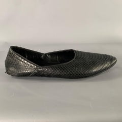 Haider Ackermann Taglia 8 Mocassini in pelle di serpente nera