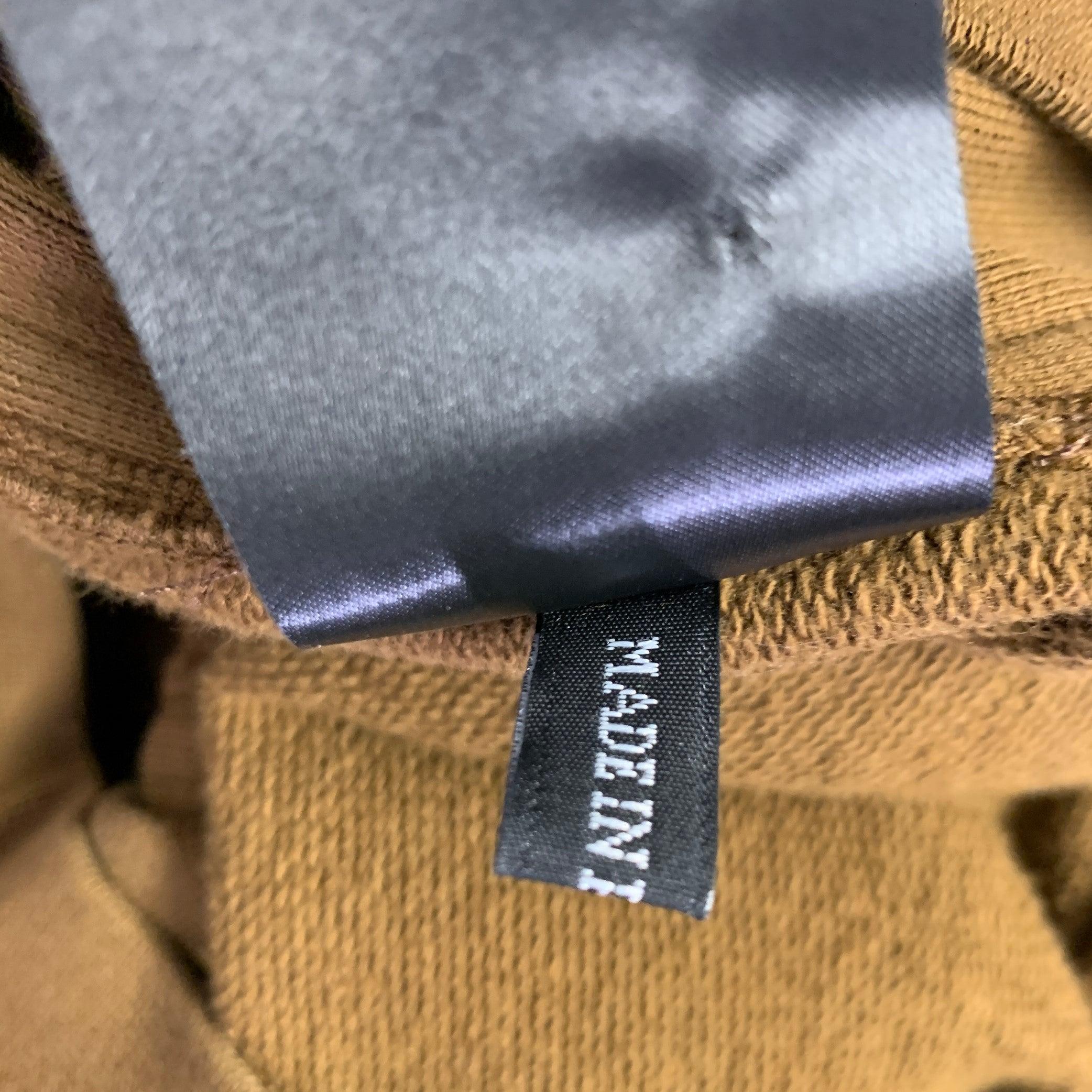 HAIDER ACKERMANN Size L Brown Cotton Blend Crew Neck Sweatshirt For Sale 3