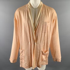 HAIDER ACKERMANN Size L Pink Floral Cupro Rayon Robe