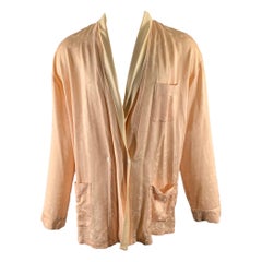 HAIDER ACKERMANN Size L Pink Floral Cupro Rayon Robe