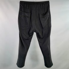 HAIDER ACKERMANN Size M Black Cotton Elastic Waistband Casual Pants