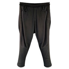 HAIDER ACKERMANN Size M Black Cotton Elastic Waistband Casual Pants