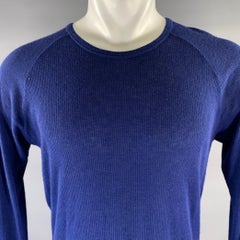 Jersey raglán de punto acanalado azul, mezcla de lana, talla S, de HAIDER ACKERMANN