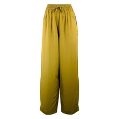 HAIDER ACKERMANN Size S Olive Green Viscose Elastic Waistband Casual Pants
