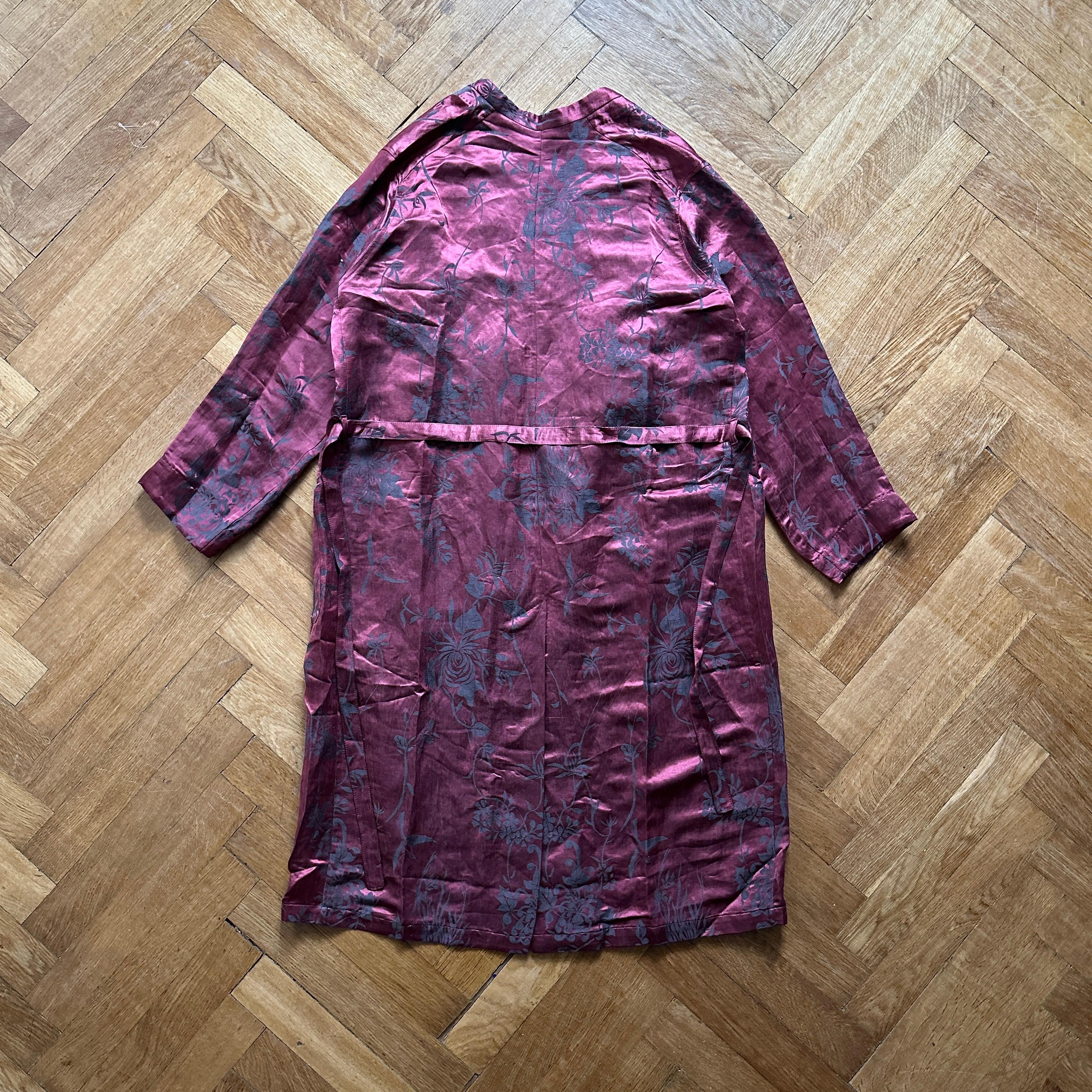 Haider Ackermann SS15 Übergroßer Kimono-Mantel mit Blumenmuster im Angebot 6