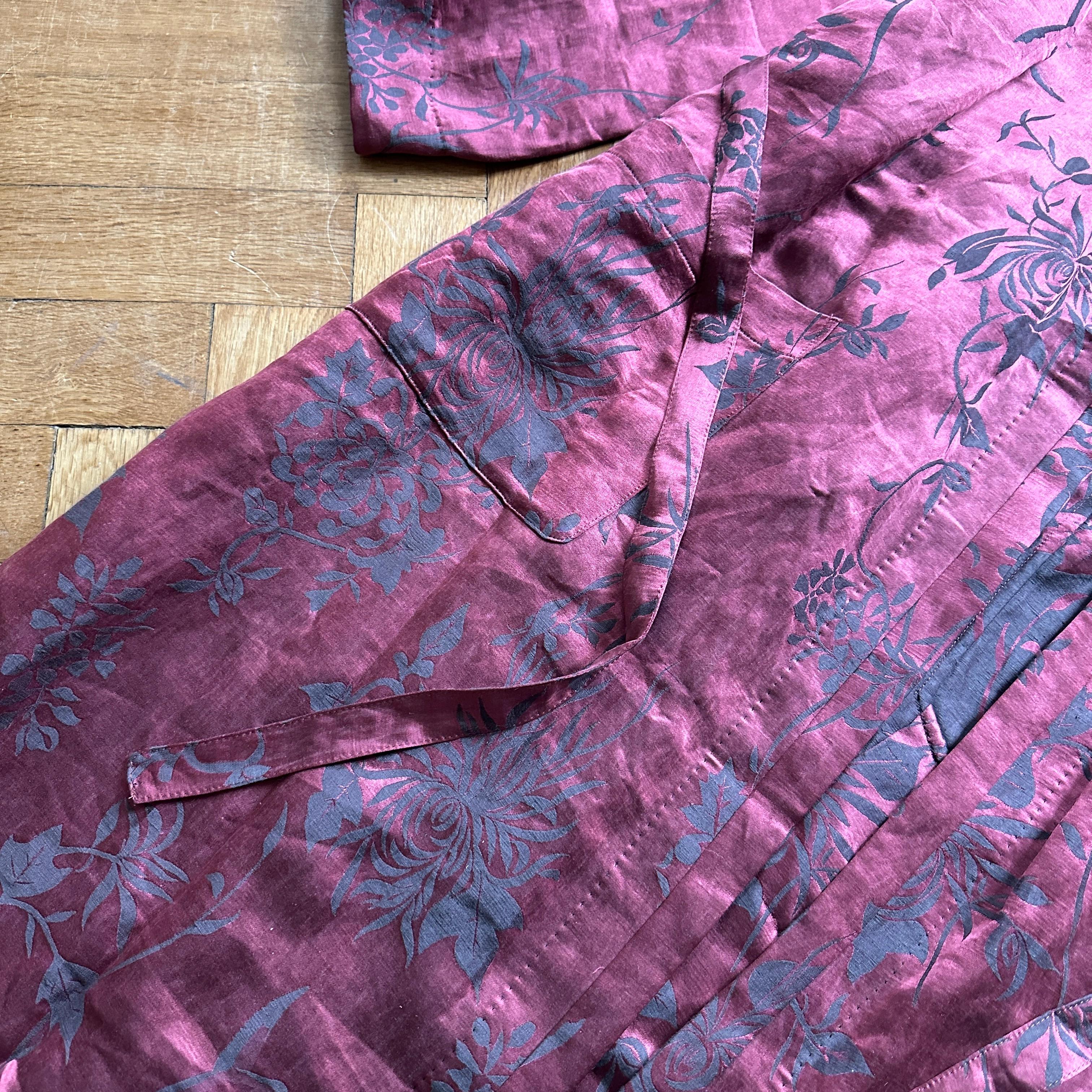 Haider Ackermann SS15 Übergroßer Kimono-Mantel mit Blumenmuster im Angebot 3