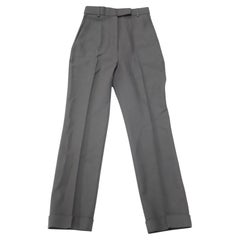 Maßgeschneiderte Hose von Haider Ackermann aus grauer Viskose