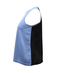 Débardeur bicolore Haider Ackermann en laine bleue