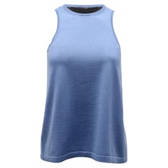 Débardeur bicolore Haider Ackermann en laine bleue