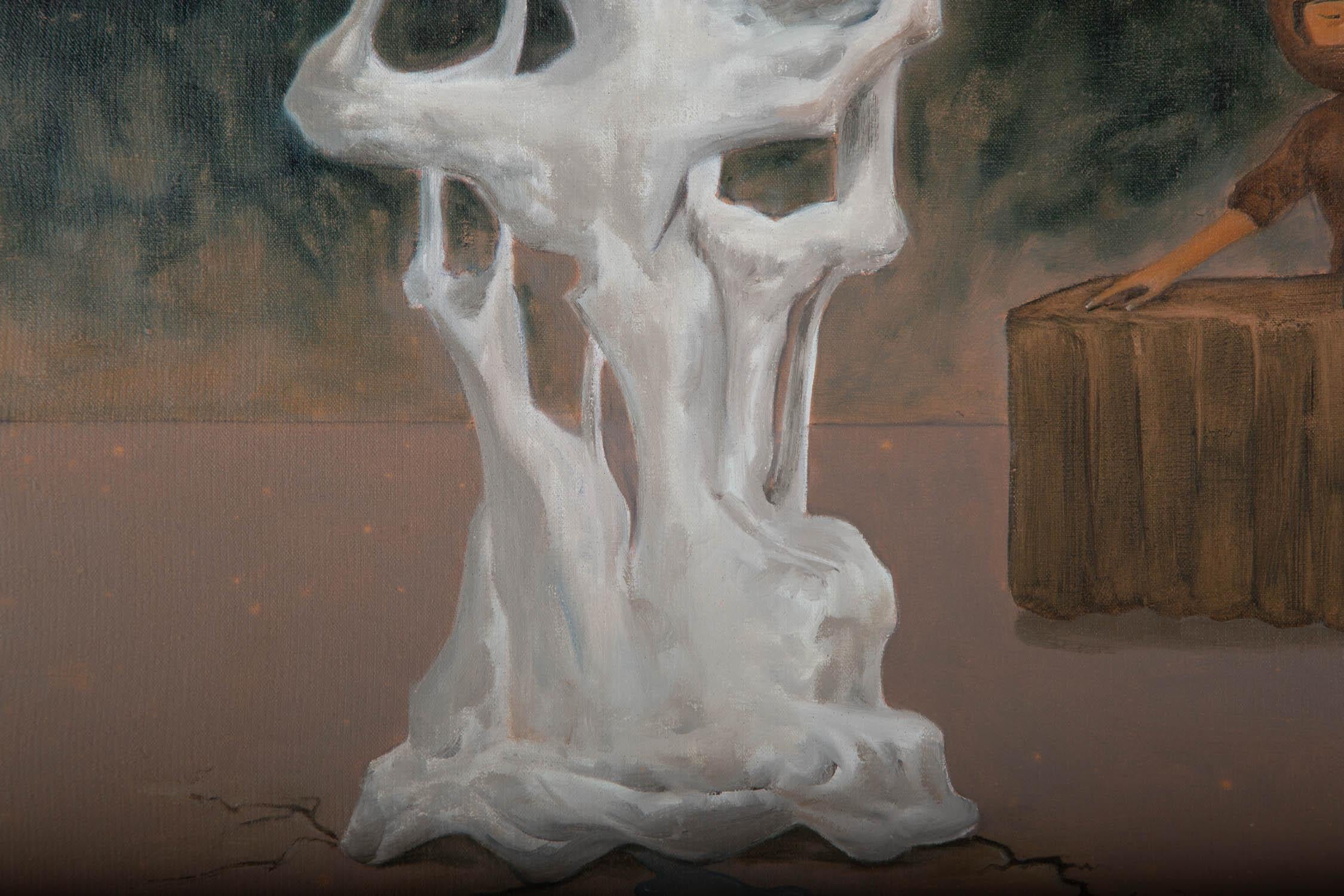 HaiJun Chen Pittura a olio originale surrealista 