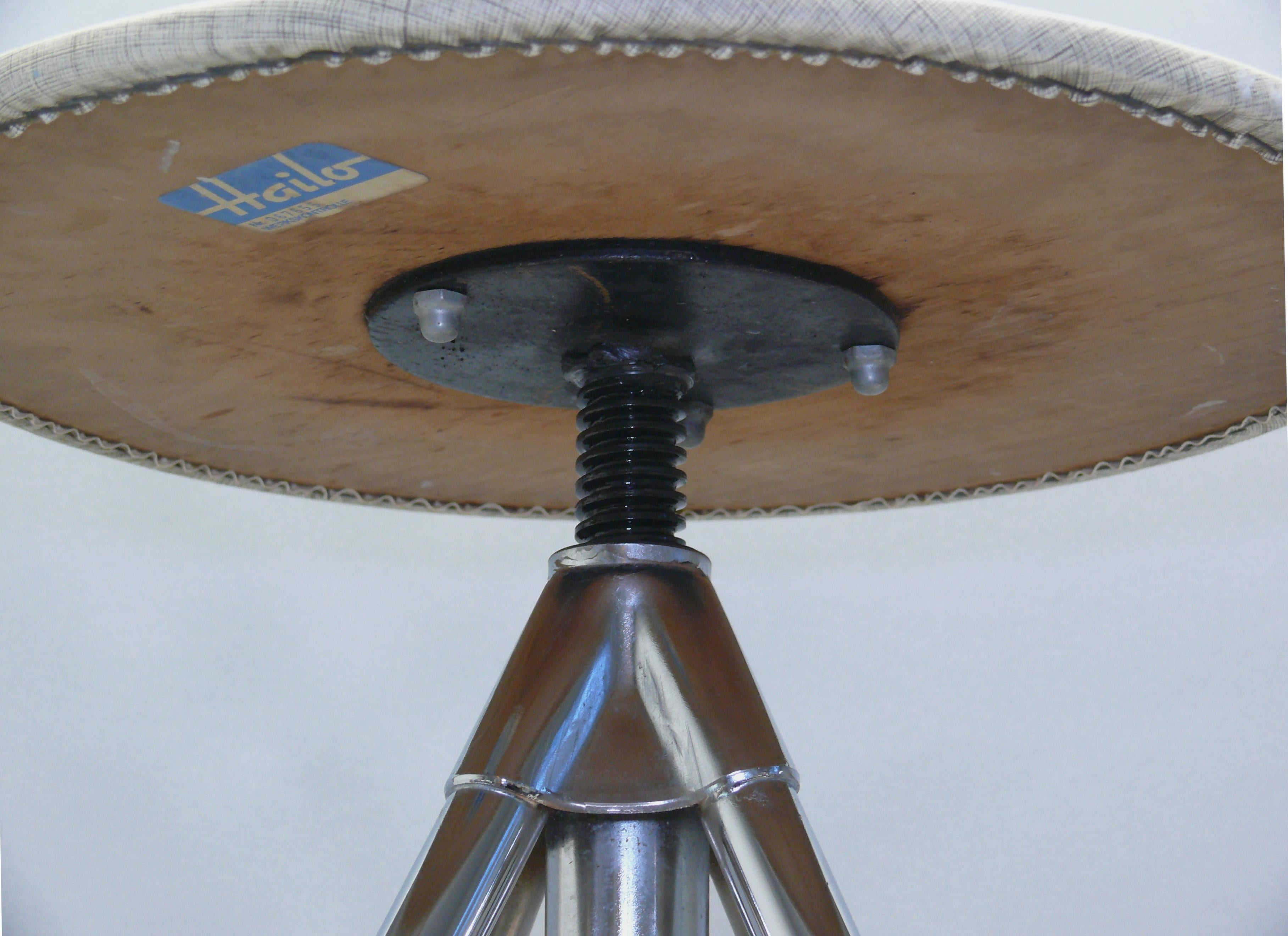 Tabouret pivotant Hailo, Allemagne, années 1960 en vente 2