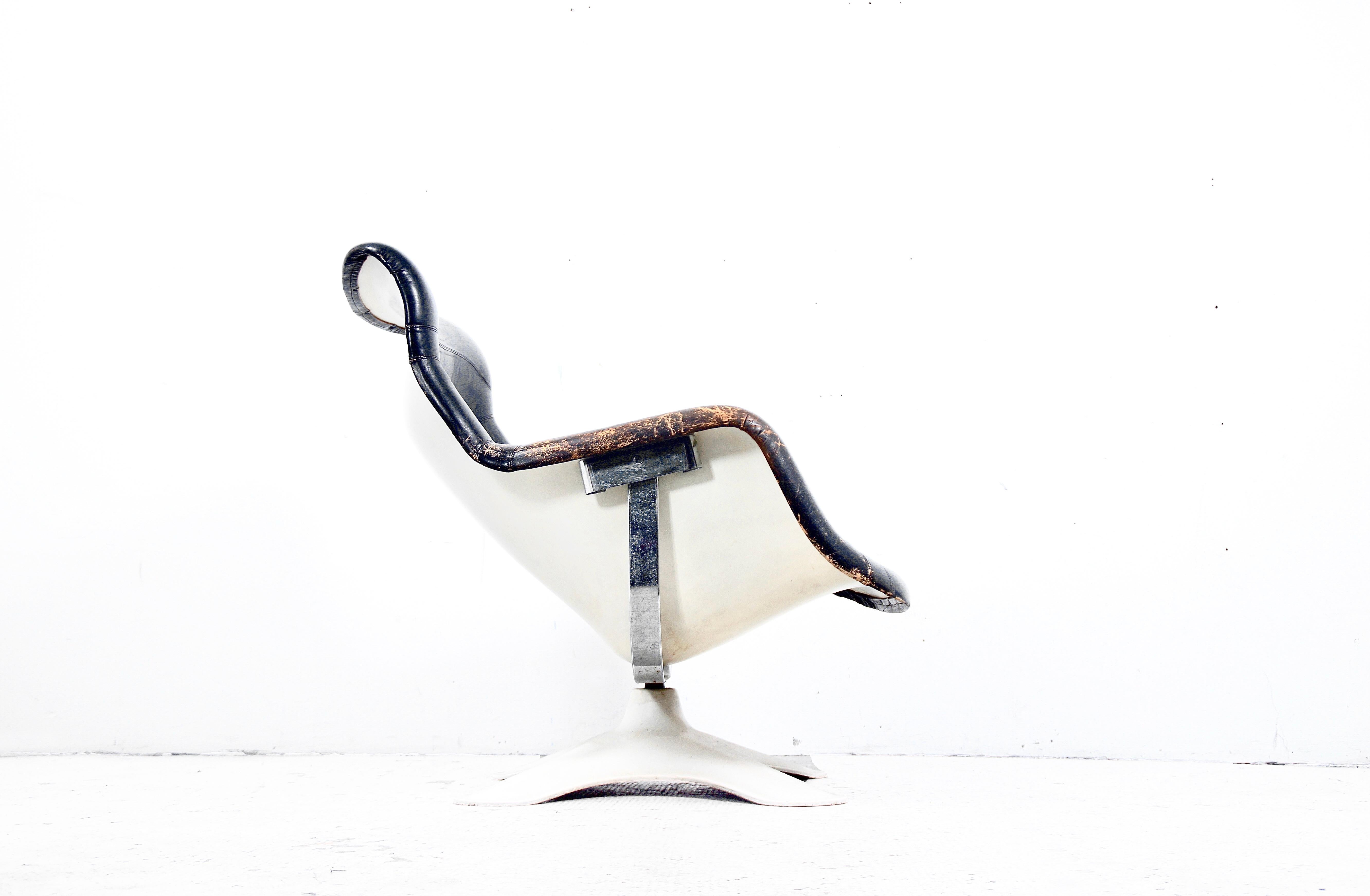 Scandinavian Modern Haimi Oy Karuselli Lounge Chair Designed by Yrjö Kukkapuro For Sale