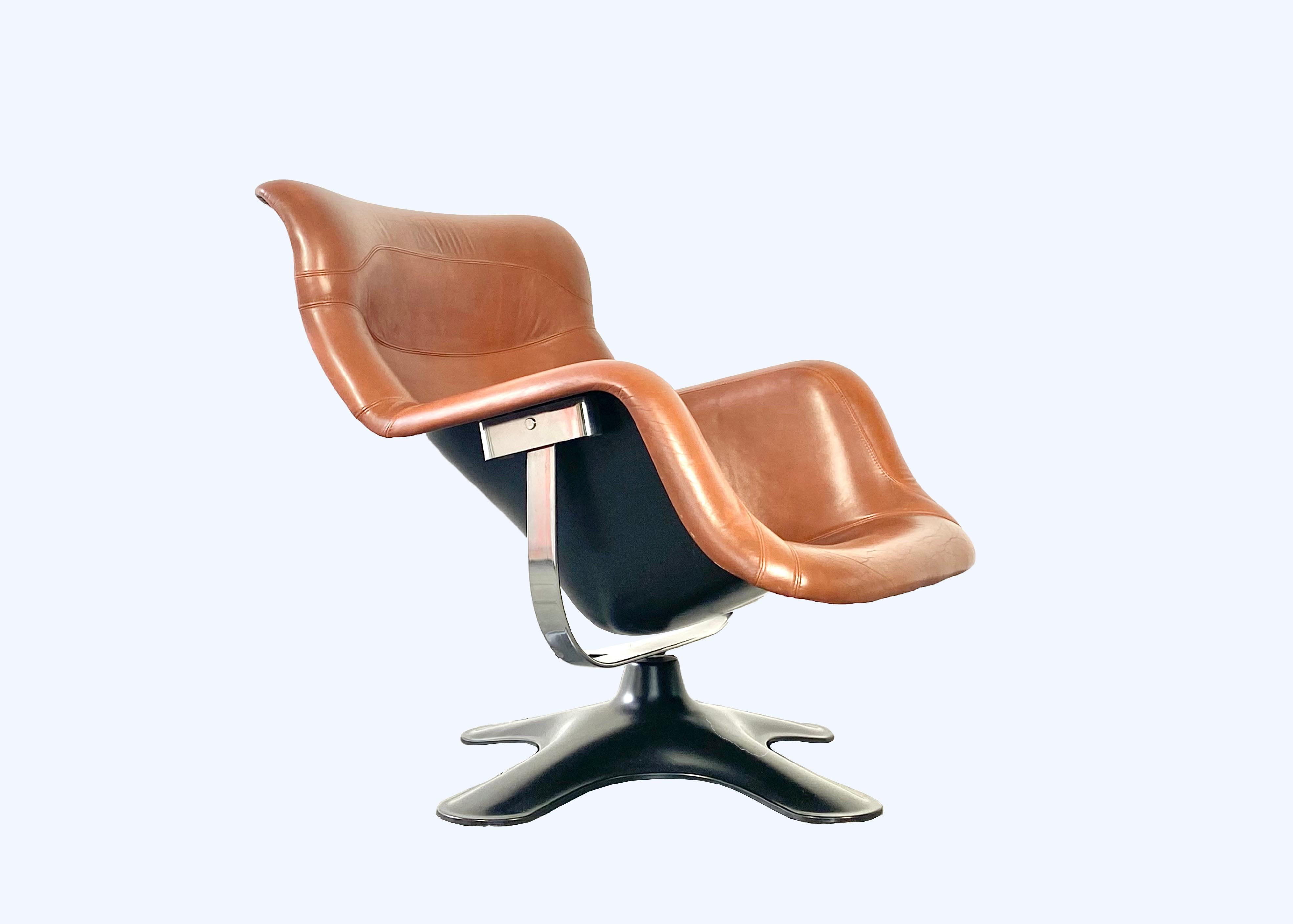 Scandinavian Modern Haimi Oy Karuselli Lounge Chair Designed by Yrjö Kukkapuro For Sale