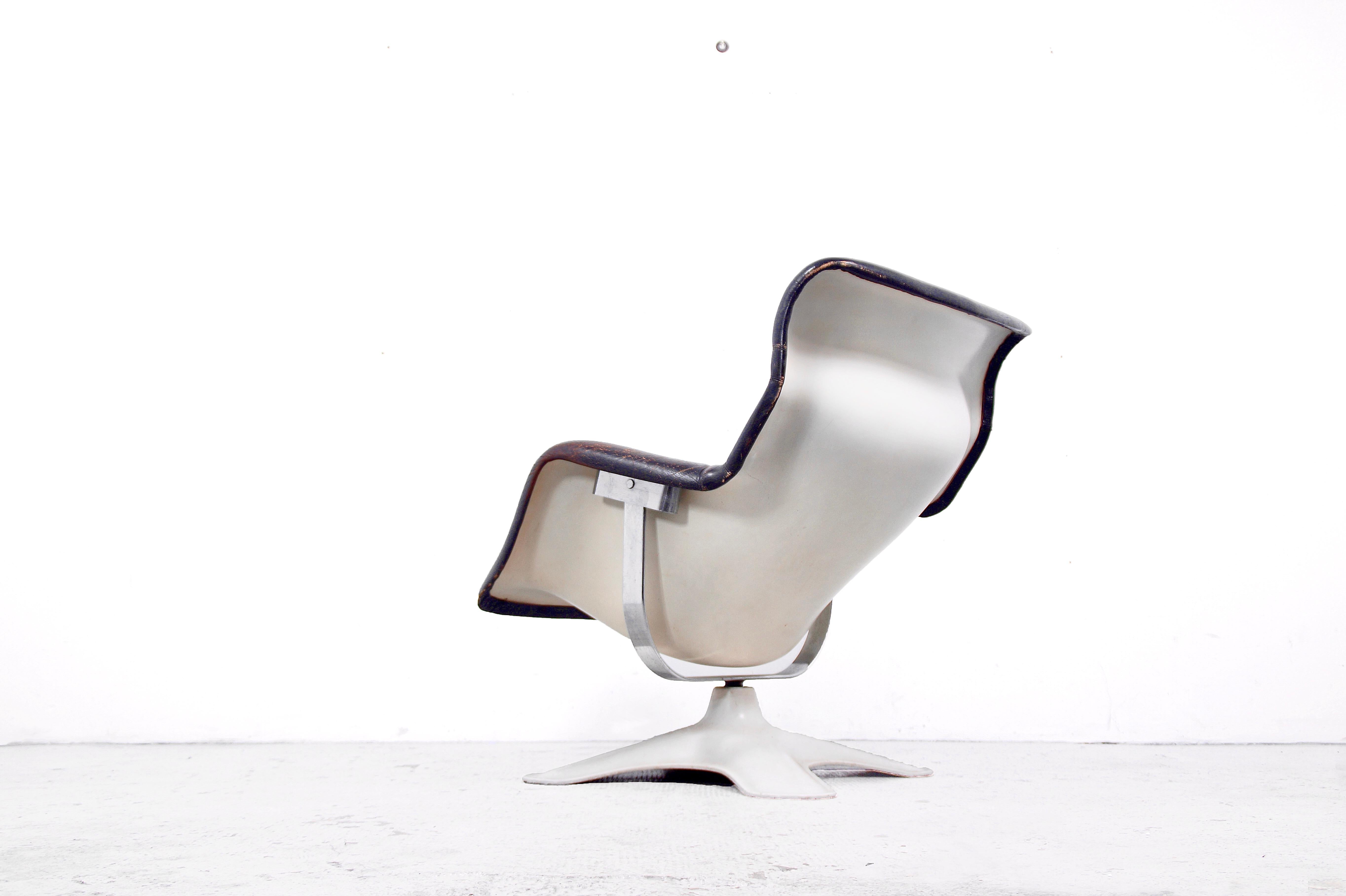 Haimi Oy Karuselli Lounge Chair Entworfen von Yrjö Kukkapuro im Zustand „Starke Gebrauchsspuren“ im Angebot in Offenburg, Baden Wurthemberg