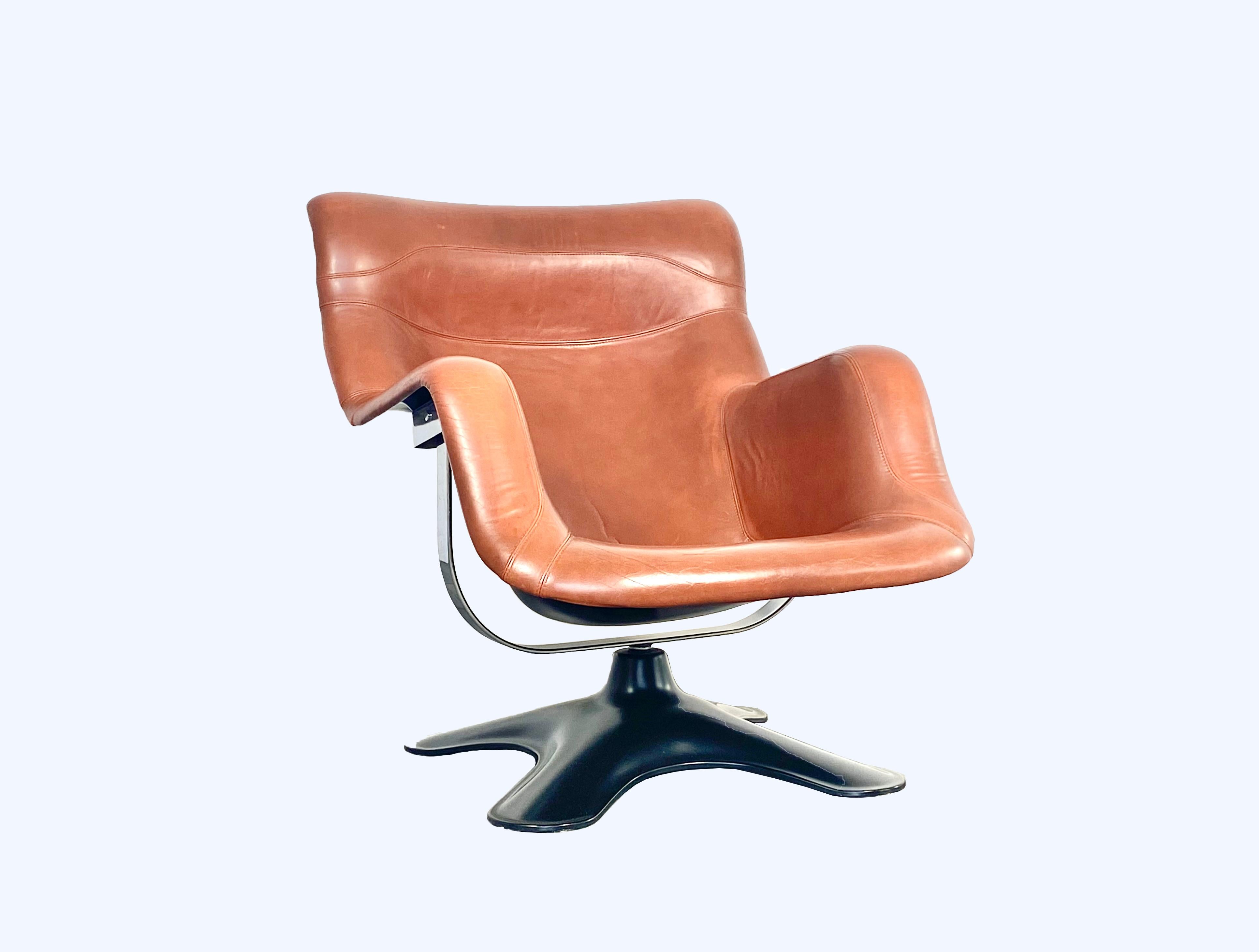 Haimi Oy Karuselli Lounge Chair Designed by Yrjö Kukkapuro In Good Condition For Sale In Offenburg, Baden Wurthemberg
