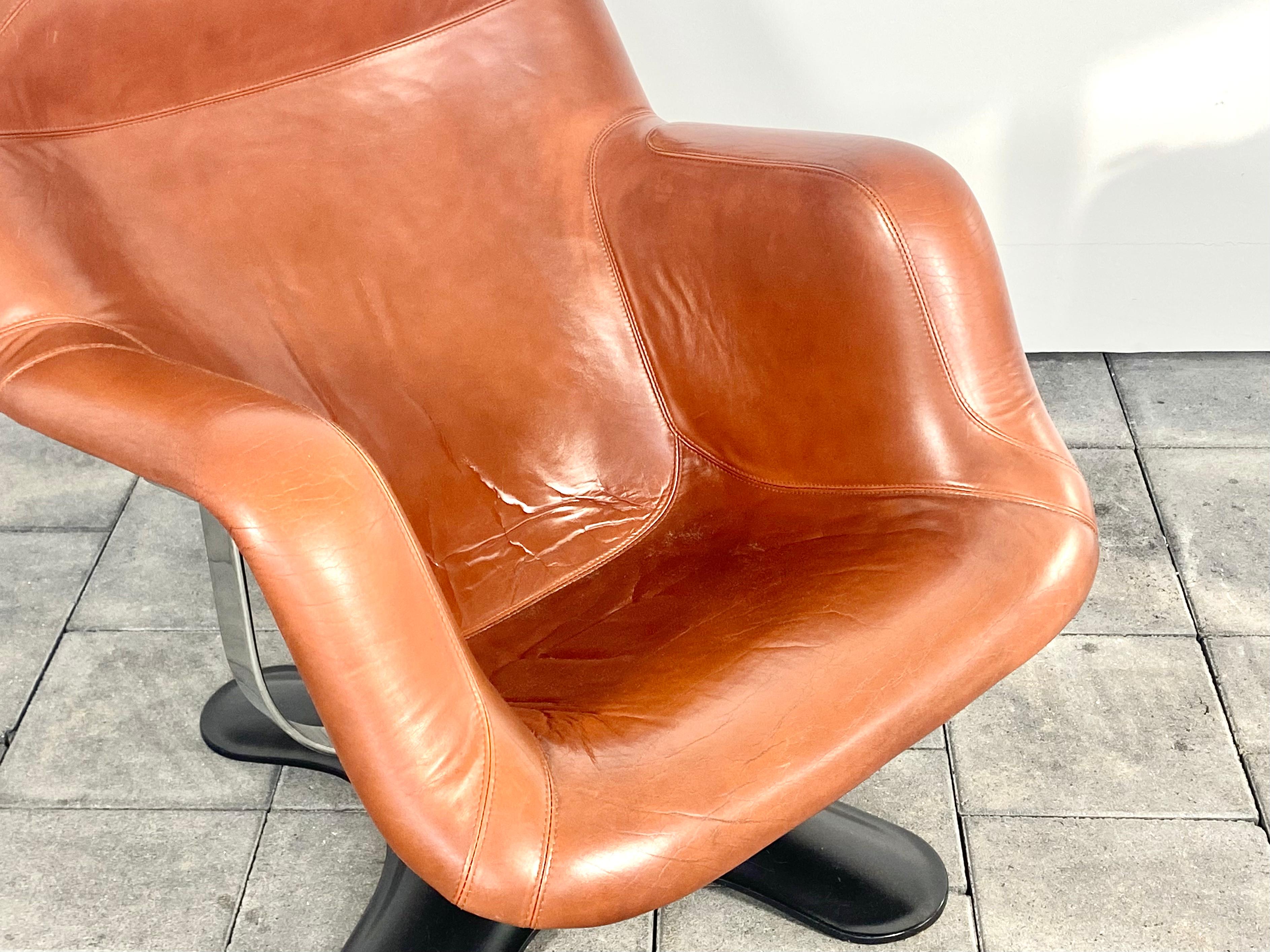 Steel Haimi Oy Karuselli Lounge Chair Designed by Yrjö Kukkapuro For Sale