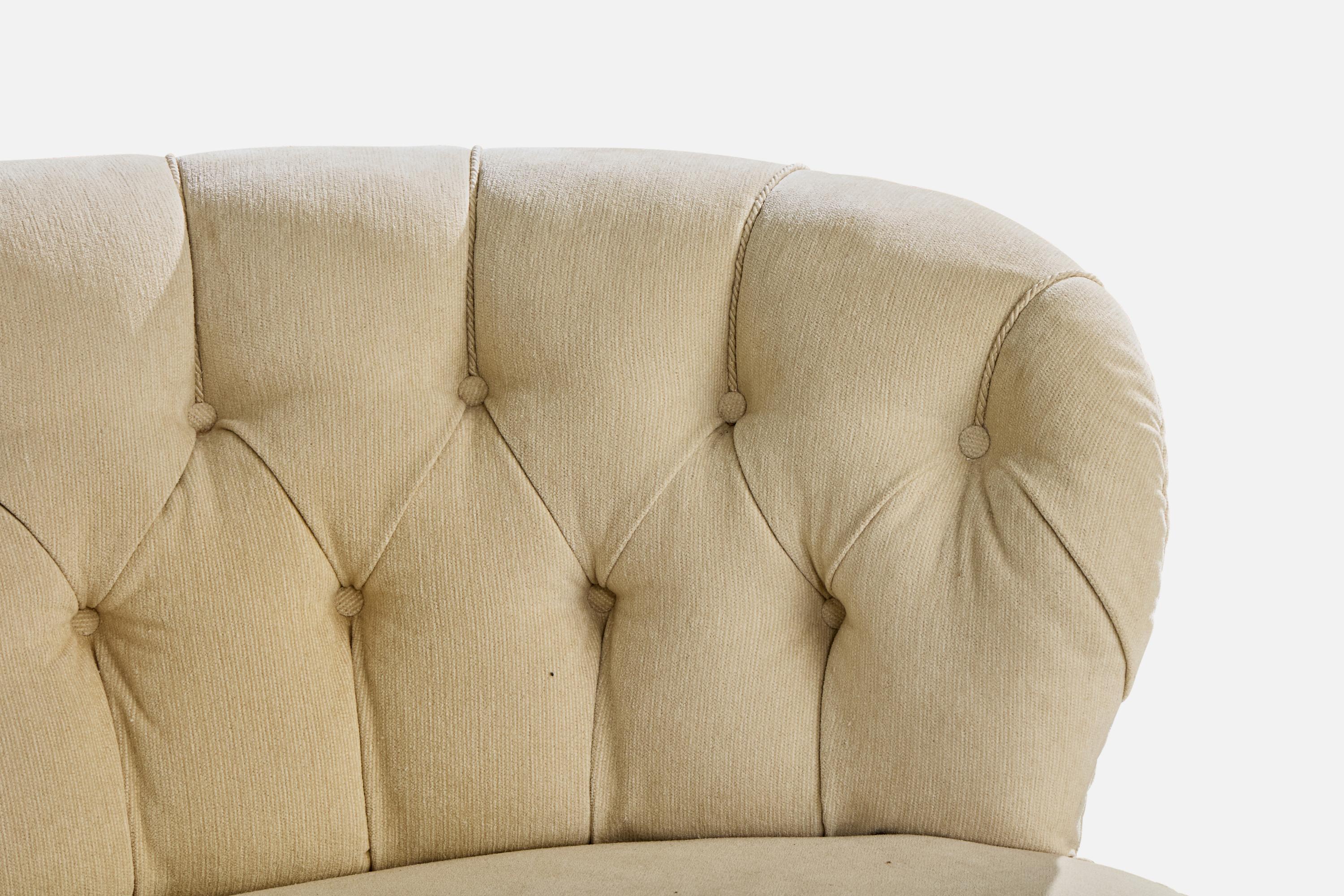 Haimi, Sofa, Wood, Fabric, Finland, 1940s im Angebot 1