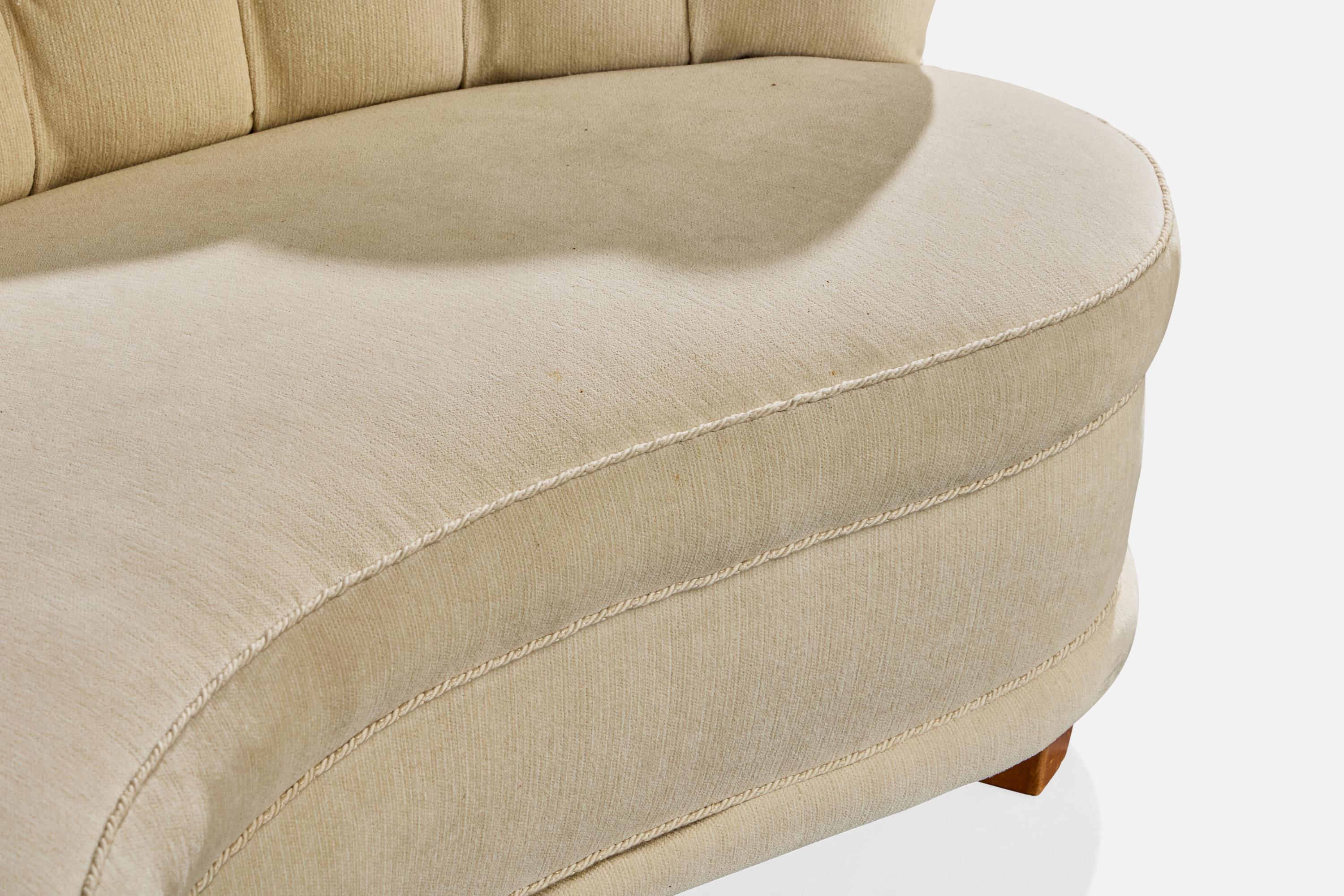 Haimi, Sofa, Wood, Fabric, Finland, 1940s im Angebot 2