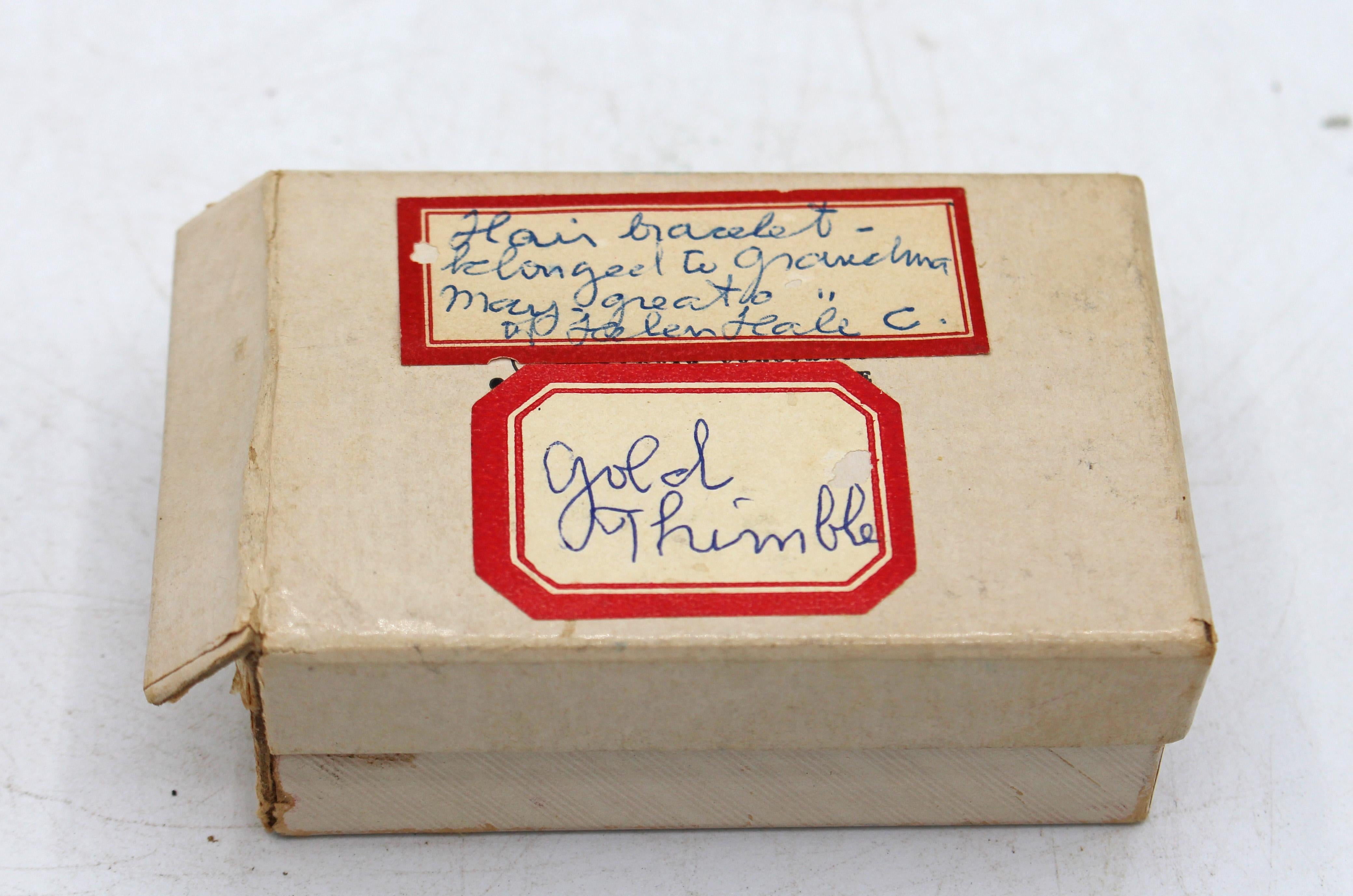 Hair Bracelet Descended From The Mother of Patriot Nathan Hale In Good Condition For Sale In Chapel Hill, NC
