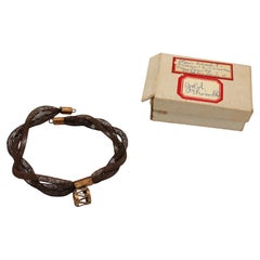 Hair Bracelet Descended From The Mother of Patriot Nathan Hale