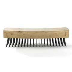 Hair Brush Bench in Solid Natural Cedar