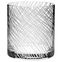 Ensemble de 6 verres à gravure dépolie Mario Cioni