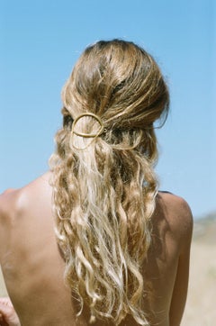 Clips de cheveux en argent et or 18 carats avec chaîne en forme de serpent - Bijoux grecs